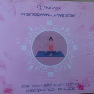 NEW Yoga Travel Mat with Knee Pad and Mat Strap - Perfect for Travel or …